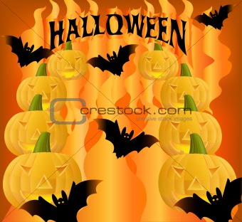 Abstract  helloween background