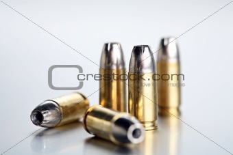 bullets 9mm closeup