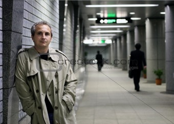 Man in subway