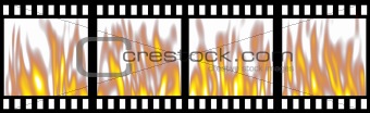 Burning Film Strip