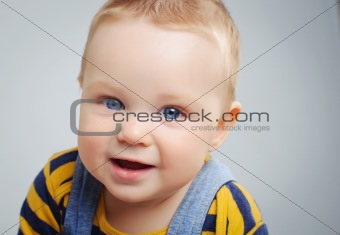 portrait of cute little boy