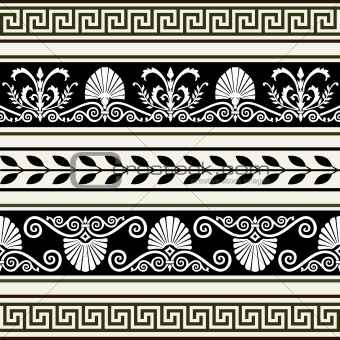 Set of antique borders and elements