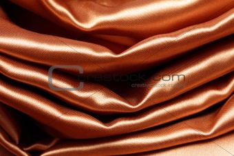 gold crumpled silk fabric