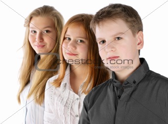 Boy and two girls 