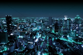 Osaka by Night, Japan