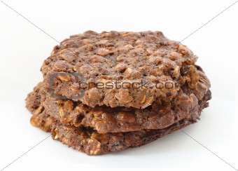 Brown oatmeal cookies