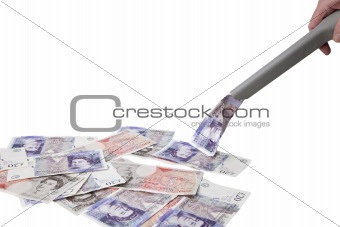Cleaning up  British Pound Notes