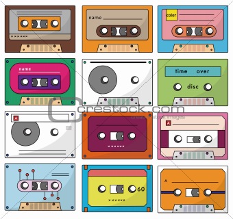 cartoon tape icon