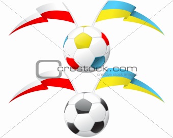 Flags over Soccer Ball