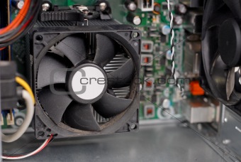 CPU Processor Cooling Fan in Computer