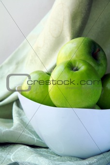 Stylish green Granny Smith apples