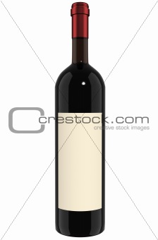 Wine Bottle - red