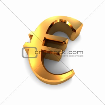 Golden Euro Symbol