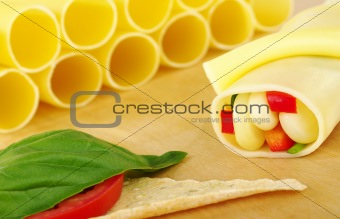 Cannelloni Filled with Vegetables 