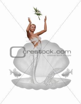 a bride mermaid