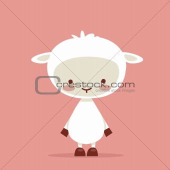 Cute lamb character