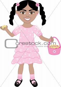 Pink Dress Flower Girl