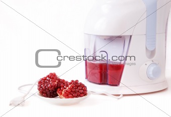 Juice extractor and pomegranate