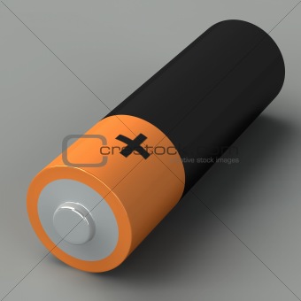 3d illustration of battery