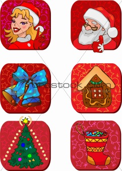 Christmas characters and gifts