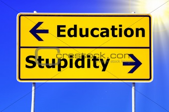 education and stupidity