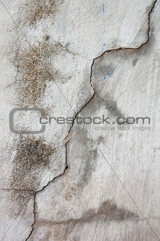 Crack at wall. Background.