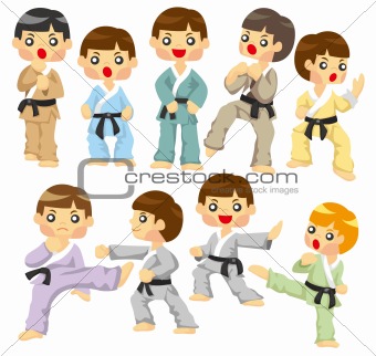 cartoon Karate Player icon