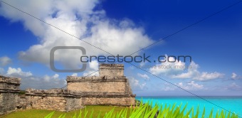 ancient Mayan ruins Tulum Caribbean turquoise