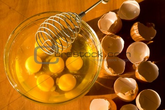 Omelette preparing