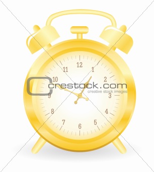 Gold alarm clock