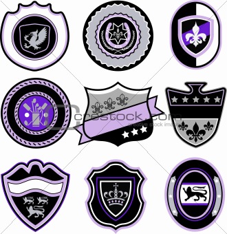 Badge shield set