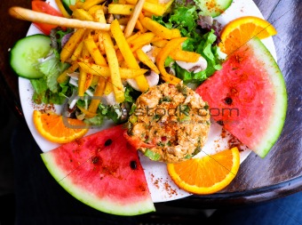 Fresh fruits salad 