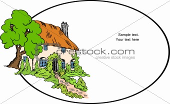 House background. Vector