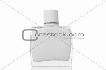 white bottle aftershave cream