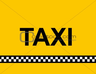 TAXI Sign