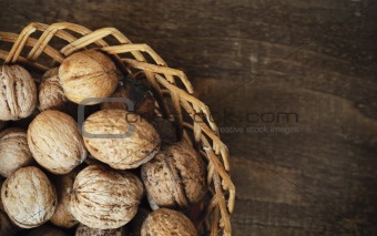 walnuts in the basket