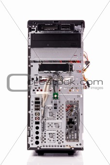 Front Panel of CPU Casing Exposed