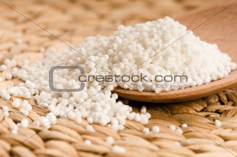 white tapioca pearls