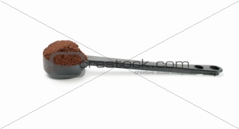 Coffee in  plastic  spoon