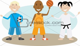 Children Playing Sports