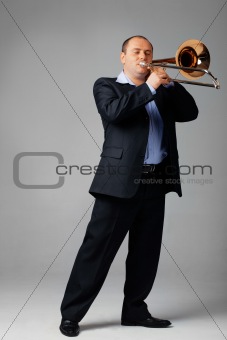 Young Trombone Player
