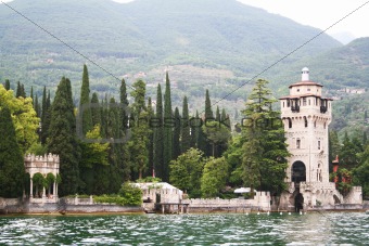 Italy. Lake Garda. Ancient villa