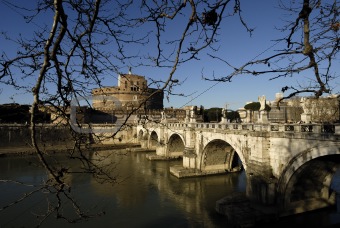Castel Sant'Angelo and Bridge,Rome,Italy