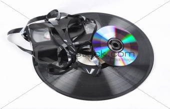 Video voice plate and compact disk disk
