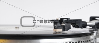 Needle of record player for plates
