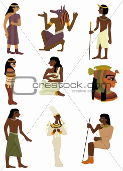 cartoon pharaoh icon