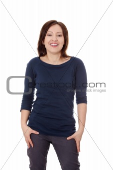 Portrait of forty years old woman 
