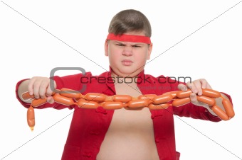fat bad boy with sausage
