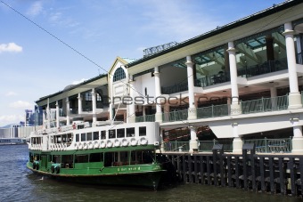 ferry station in Hong Kong