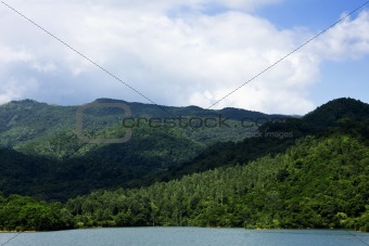 north mountains and green grass 